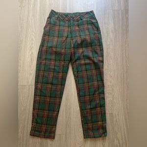 Shein Chain Detailed Tartan Plaid Pants